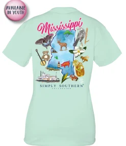 Youth Mississippi State Short Sleeve Tee by Simply Southern