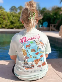 Youth Missouri State Short Sleeve Tee by Simply Southern