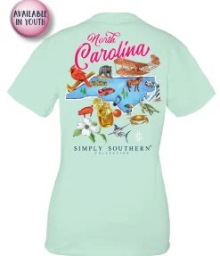 Youth North Carolina State Short Sleeve Tee by Simply Southern