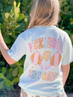 Youth 'Pickleball Vibes Only' Short Sleeve Tee by Simply Southern