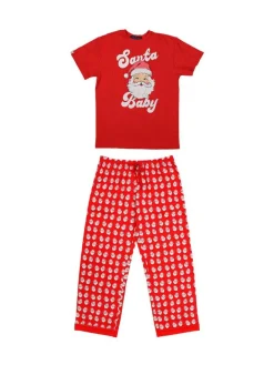 Youth 'Santa Baby' Holiday PJ Lounge Set by Simply Southern