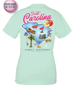 Youth South Carolina State Short Sleeve Tee by Simply Southern
