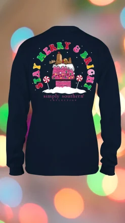 Youth 'Stay Merry & Bright' Long Sleeve Tee by Simply Southern