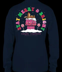 Youth 'Stay Merry & Bright' Long Sleeve Tee by Simply Southern