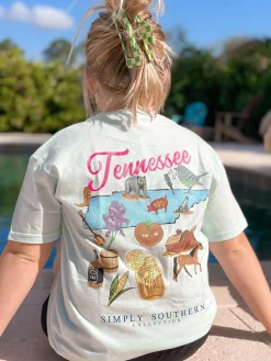 Youth Tennessee State Short Sleeve Tee by Simply Southern