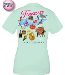 Youth Tennessee State Short Sleeve Tee by Simply Southern
